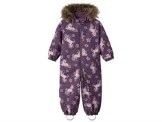 Name It flyverdragt lilla med enhjørninger